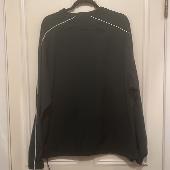 Under Armour Mens 1/4 Zip Windbreaker  Logo Cold Gear Large Geen - Picture 2 of 11